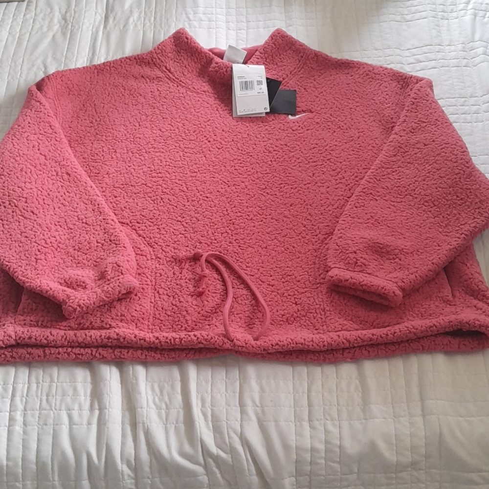 Nike Therma-Fit Fleece Sweatshirt in Archaeo Pink, 1X